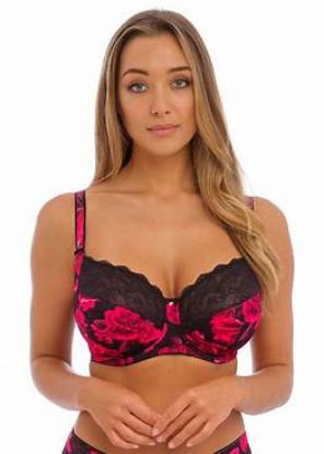 Picture of Fantasie - Lucia Full cup with side support bra-Red/Black (SALE)