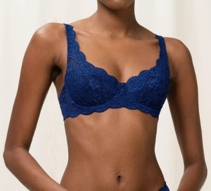 Picture of Triumph Amourette 300 WHP Balconette Bra - Navy - Last Chance (SALE)